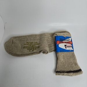 NWT Woodward’s 7 Star Quality Vintage Brown Wool Blend Socks - Men’s Size 11